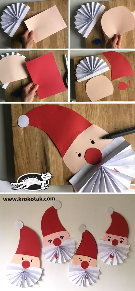 Santas Diy Christmas Arts And Crafts, Diy Christmas Art, Juleverksted For Barn, Kerajinan Diy, Christmas Crafts For Adults, Christmas Crafts For Kids To Make, Christmas Arts And Crafts, Christmas Albums, Christmas School