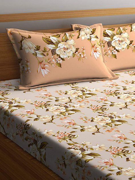 Portico New York Archie Printed 100% Cotton 210 TC King Double Bedsheet with 2 Pillow Cover (224X274 cm, Multicolour) Bed Sheet Hand Work Design, Aplic Work Bedsheet Design, Sindhi Bedsheet Design, Dusuti Bedsheet Design, Hand Block Printed Bedsheets, Gifts For Loved Ones, Cotton Bedsheets, Diwali Gifts, House Beautiful