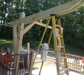 Cantilevered Pergola, Backyard Pergola Ideas, Pergola Diy, Pergola Carport, Pergola Pictures, Garden Diy Ideas, Pergola Swing, Pergola Ideas, Carport Designs