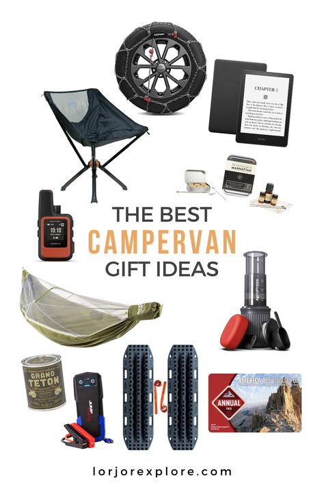 Searching for unique gifts to fuel a loved ones #vanlife adventures? From cozy essentials to adventure-ready gear, our blog post has you covered. Explore the perfect gifts for campervan enthusiasts and outdoor wanderers. Get inspired today! #CampervanGifts #RoadTripEssentials #GiftIdeasForTravelers Vanlife Essentials, Van Life Essentials, Jump Pack, Cozy Essentials, Best Campervan, Snow Chains, Cell Phone Signal, Road Trip Essentials, Roadside Assistance