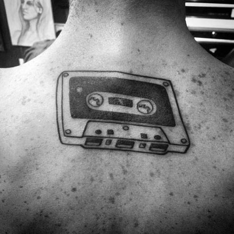 50 Cassette Tape Tattoo Designs For Men - Retro Ink Ideas Cassette Tape Tattoo, Cassette Tattoo, Tape Tattoo, Sport Tattoos, Tattoo Old School, Music Cassette, Tattoo Designs For Men, School Tattoo, Ink Ideas