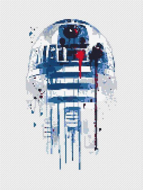 Boba Fett Funny, Star Cross Stitch Pattern, Star Cross Stitch, Stitch Watercolor, Cross Stitch Modern, Watercolor Cross Stitch, Watercolor Cross, Stitch Sampler, Art Perle