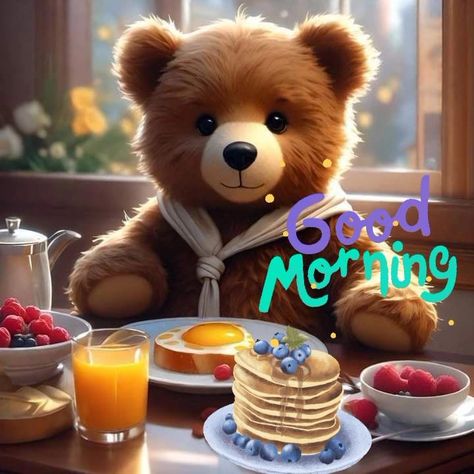 Good Morning Bear, Son Quotes From Mom, Good Morning Animals, Teddy Pictures, Good Morning Quotes For Him, Winnie The Pooh Pictures, Morning Quotes For Him, Teddy Bear Clothes, Funny Good Morning Quotes