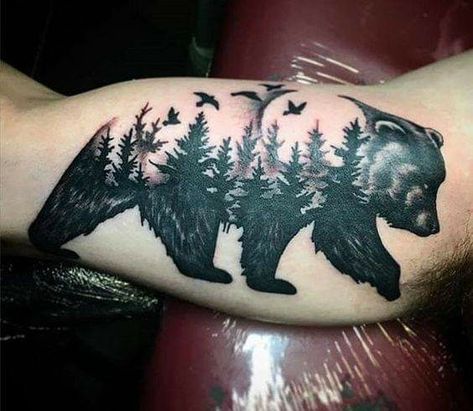 Alaska Tattoo, Bear Tattoo Designs, Tattoo White, Native American Tattoos, Native Tattoos, White Tattoos, Bear Tattoos, Forest Tattoos, Nature Tattoo