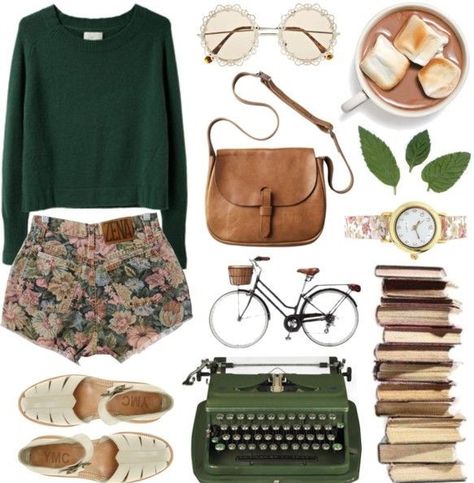 inspired to write a bookish Bookish Outfits, Moda 80s, Bookish Style, Spring Jeans, Moda Chic, Style Aesthetic, Styl Retro, Vintage Grunge, Mode Vintage