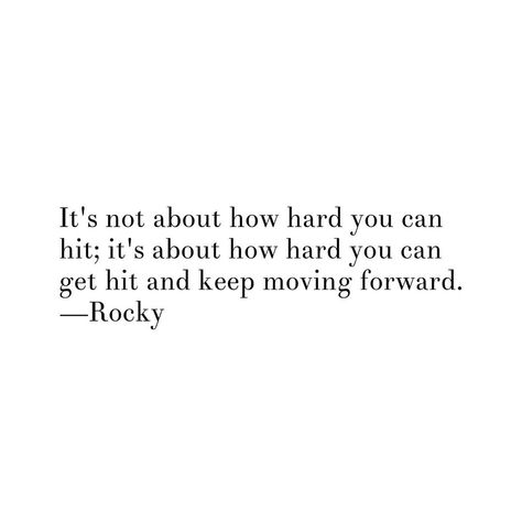 Rocky Quote Tattoo, Rocky Quotes Motivation, Asap Rocky Quotes, Rocky Quotes, Basketball Quotes Inspirational, Speech Quote, Winning Quotes, Meaningful Sayings, Positive Mind Positive Vibes