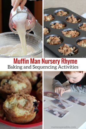 Muffin Man Nursery Rhyme Activities Muffin Man Nursery Rhyme, Nursery Rhymes Preschool Theme, Nursery Rhyme Lessons, Nursery Rhyme Activities, Rhyme Activities, Nursery Rhyme Crafts, Preschool Cooking, Nursery Rhymes Preschool, Nursery Rhyme Theme