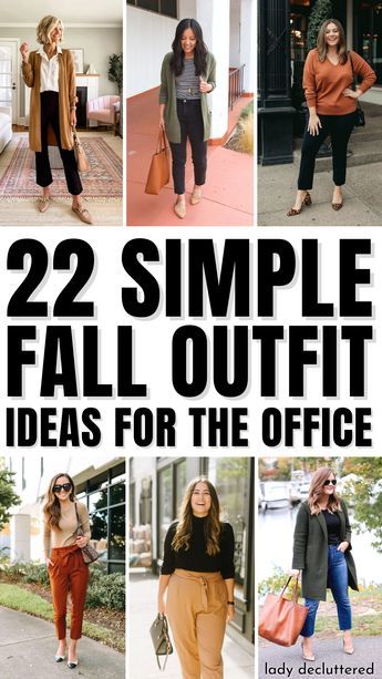 Put Together Work Outfits, Monday Fall Outfits For Work, Simple Fall Outfits For Work, Autumn Attire For Women, Fall Weather Outfits Work, Cool Weather Work Outfits, Cold Fall Outfits Work, Outfit Ideas For The Office, Easy Fall Outfits For Work