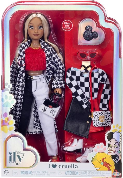 Disney ily 4EVER Cruella Inspired doll - YouLoveIt.com Disney Ily 4ever Doll, Ily Dolls, Disney Ily 4ever, Disney Barbie Dolls, Doll Pictures, Stitch Toy, Barbie Doll Set, Disney Princess Dolls, Mini Doll House