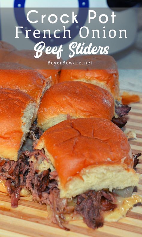 French Onion Beef Sliders, Rolled Roast Beef, French Onion Beef, Beef Tips And Rice, Sliders Recipes Beef, Stewed Beef, Slider Recipe, Roast Beef Sliders, Rolled Roast