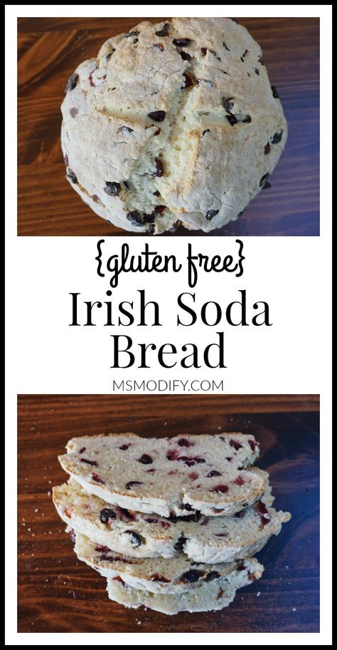 Hearty, yet slightly sweet this Irish Soda Bread is the perfect addition to your St. Patrick’s Day dinner… and it’s been modified to be gluten free! St Patricks Day Recipes, Gluten Free Soda Bread, Gluten Free Irish Soda Bread, Fall Bread, Irish Scones, Traditional Irish Soda Bread, Irish Soda Bread Recipe, Baking Soda Benefits, Gluten Free Recipes Bread