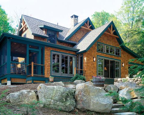 Timberpeg Timberframe Houses, Peak Windows, Timber Frame Floor Plans, Cedar Shingle, Timber Frame Cabin, House Upgrades, Screened Porches, Post And Beam Home, Timber Frame Home