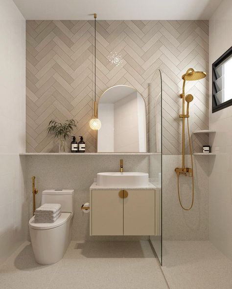 Small Bathroom Layout, Small Bathroom Interior, Modern Mural, Interior Design Per La Casa, Small Toilet, Bathroom Tile Designs, Bathroom Inspiration Decor, Modern Bathroom Decor, Winter Vibes