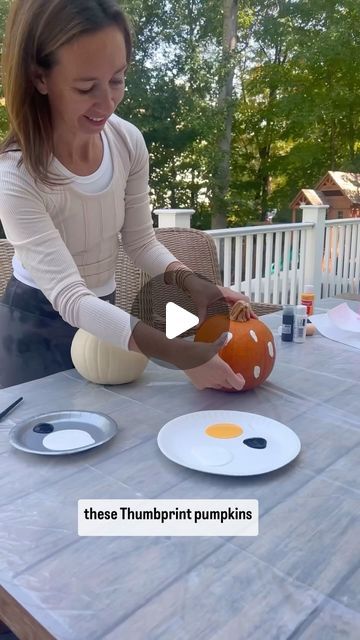 Shannon Doherty on Instagram: "THUMBPRINT PUMPKIN DIY 🎃👻SHARE & SAVE this fun hack for decorating pumpkins with your family!! So easy and they come out so pretty!! We had a lot of fun painting all the different colors! How cute I that purple one??

LIKE + COMMENT - “pumpkin” - for links to supplies needed to make thumbprint pumpkins with your family this year!!

FOLLOW ME @athomewith.shannon for the best tips and tricks and fun ideas to do with your family!!! #halloween #halloweediy #easydiy #pumpkin #pumpkindecorating #pumpkincarving #pumpkindecoratinghacks #momsofinstagram" Thumb Pumpkin Painting, Thumb Print Painted Pumpkins, Fingerprint Pumpkin Painting, Finger Painting Pumpkins, Thumb Print Pumpkin Painting, Thumbprint Pumpkin Painting, Easy Pumpkin Decorating, Shannon Doherty, Decorating Pumpkins