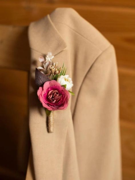 Hot pink boutonniere, Fuchsia flower boutonniere, Autumn groom buttonhole, Wedding pink buttonhole, Dusty rose boutonniere, Men boutonniere Hot Pink Boutonniere, Pink Boutonniere Wedding, Dusty Rose Boutonniere, Entourage Flowers, Groom Buttonhole, Fall Groom, Pink Boutonniere, Groom Buttonholes, Shine Like A Diamond