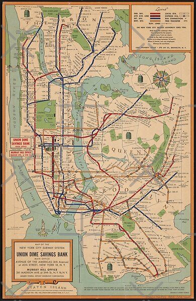 Vintage New York Subway Map 1954. This map is very high quality, higher than 4K HD, all maps in my shop are very high quality. Perfect on all products. New York Subway Map, Nyc Subway Map, Subway System, New York City Subway, System Map, New York City Map, Subway Map, New York Vintage, New York Subway