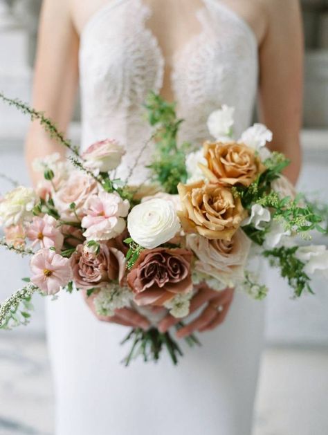 FALL Inspired Bridal Bouquet Fall Foliage Bouquet, Neutral Bridal Bouquet, Sangria Wedding, Foliage Bouquet, Botanical Wedding Inspiration, Floral Styling, Bridal Bouquet Fall, Outdoor Fall Wedding, Reception Flowers