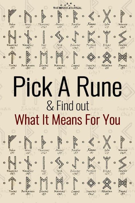 Pick A Rune and Find out What It Means For You Rune Symbols And Meanings, Simbols Tattoo, Viking Symbols And Meanings, Viking Rune Tattoo, Protection Rune, Runes Meaning, Nordic Runes, Runic Alphabet, Rune Tattoo