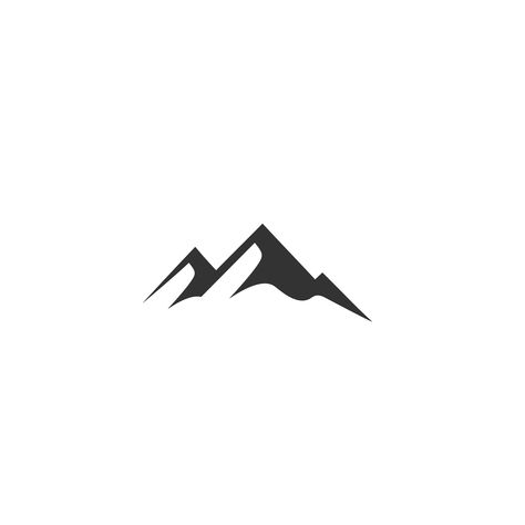 Peak Logo Design Ideas, Minimal Mountain Logo, Mountain Logo Ideas, Hiking Logo Design, Logo Design Mountain, Travel Logo Design Ideas, Vintage Logo Design Retro, Forest Symbol, Mountain Graphic Design