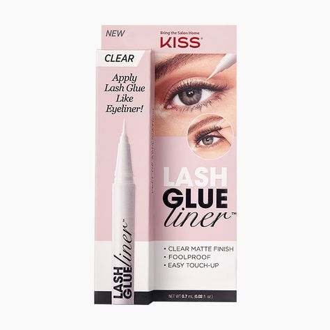 Dry Eyelids, Kiss Eyelashes, Best Eyelash Glue, Felt Tip Eyeliner, Kiss Products, Kiss Lashes, Lash Adhesive, Sally Beauty, Eyelash Glue