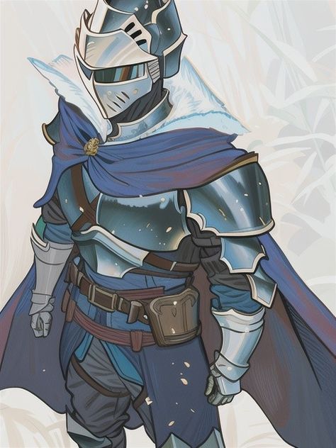 Cavaleiro de fantasia Spelljammer Character Art, Hero Oc Character Design, Knight Character Design, Knight Oc, Warrior Oc, Knight Anime, Android Art, Kirby Character, Meta Knight