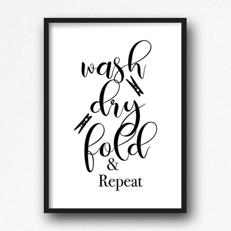 Laundry Room Poster, Laundry Room Printables, Laundry Room Decor Diy, Bathroom Pics, Laundry Room Wall Art, Laundry Art, Laundry Wall, Laundry Wall Art, Simple Bathroom Decor