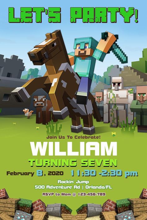 Birthday Invitation Card Minecraft, Minecraft Birthday Invitations Printable, Minecraft Bday Invitations, Minecraft Invitation Card, Minecraft Party Invitations Free, Minecraft Party Invitations Templates, Minecraft Party Invite, Minecraft Invitations Free Templates, Minecraft Invitation Template