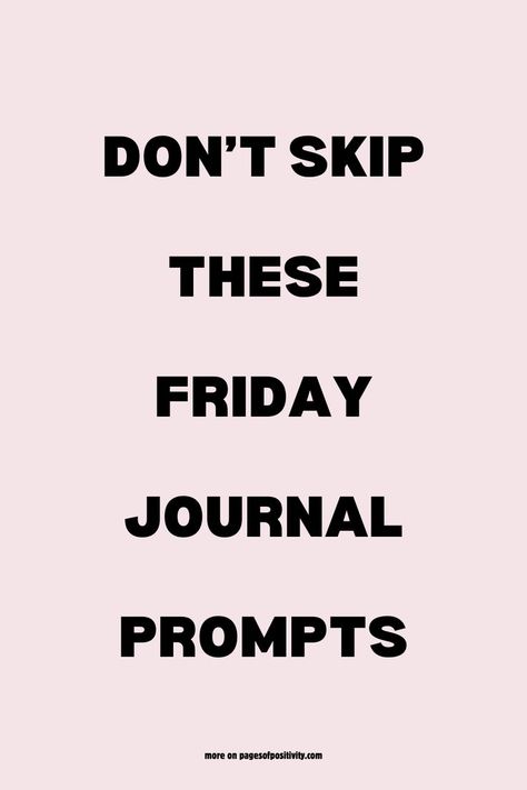 Reflect on your week with these Friday journal prompts. Start with gratitude journal prompts to focus on the positives. Explore writing prompts for Friday that encourage self-discovery. Use growth journal prompts to reflect on personal achievements. Try end of the week prompts to wrap up your week thoughtfully. Get inspired with Friday journal ideas and enjoy fun Friday journal prompts to make journaling exciting. Keep up with your routine using these weekly journal ideas. Weekly Journal Ideas, Weekly Journal Prompts, Week Journal Prompts, Friday Journal, Fun Journal Prompts, Growth Journal Prompts, Journal Prompts For Adults, 30 Day Writing Challenge, Growth Journal