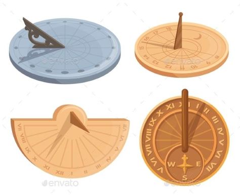 Sundial Mystical Ceramics, Sundial Tattoo, Solar Clock, Clock Games, Sun Dial, Sun Shadow, Roman Numbers, Sundials, Eco Packaging