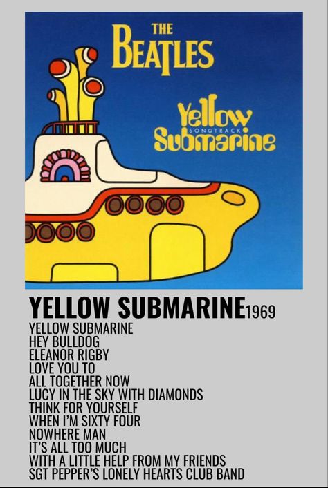 Beatles Wallpaper Yellow Submarine, Yellow Submarine Paul, Yellow Submarine Movie, Bedroom Collage, Help Movie Poster Beatles, Yellow Submarine Album, The Beatles Yellow Submarine, Beatles Yellow Submarine, Nowhere Man