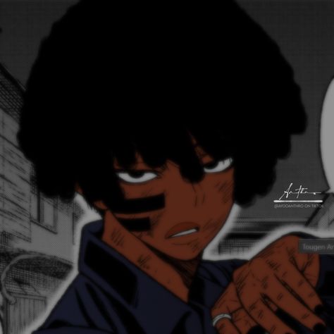 Light Skin Anime Characters, Black Anime Afro, Dreads Anime, Black Anime Guy Pfp, Black Anime Characters Dreads, Icon Afro Male, Black Anime Men, Anime Dreadlocks, Blasian Edit