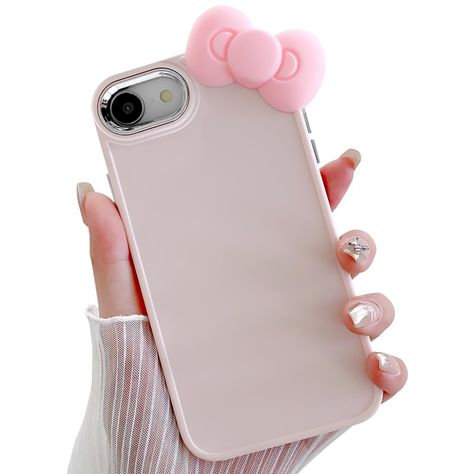 PRICES MAY VARY. This cute Bowknot case compatible with iPhone SE 2022, SE 2020, iPhone 7, iPhone 8 (4.7-inch). Cute bow design on the case, make your phone cute, funny and fashionable. Made of soft silicone, this case protects your phone against scratches and bumps. The raised lips provide great protection for the camera and screen. Soft touch and comfortable grip. Compatible with iPhone SE 2020/iPhone SE 2022/iPhone 7/iPhone 8, 4.7 inches only. Iphone Se Phone Cases, Se Phone Cases, Cute Iphone 7 Cases, Iphone Se 2020 Case, Bow Phone Case, Iphone Se Case, Iphone Se 2020, Cute Iphone, Pink Iphone