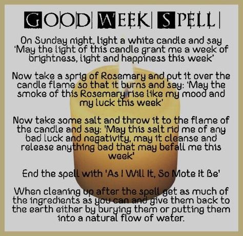 Magick Spells: Good Week #Spell.: Hair Growth Spell, Growth Spell, Spells For Beginners, Luck Spells, Magick Spells, Wiccan Witch, Candle Magick, Wiccan Spell Book, Witchcraft Spell Books