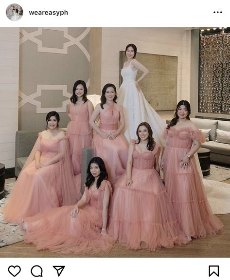 Bridesmaid Dresses Philippines, Entourage Gowns Bridesmaid, Blush Pink Wedding Theme, Blush Pink Theme Wedding, Entourage Gowns, Wedding January, Bridesmaids Pink, Neutral Wedding Decor, Moodboard Wedding