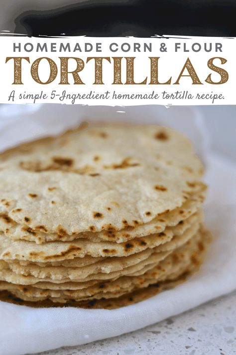 Corn Flour Tortillas, Gluten Free Corn Tortillas, Corn Tortilla Recipes, Recipes With Flour Tortillas, Homemade Corn Tortillas, Homemade Mexican, Mexican Corn, Tortilla Recipe, Corn Flour