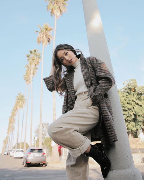 Oversized Pea Coat, Sky Shoes, Jenn Im, Charles Brown, Boss Woman, Style Moodboard, Balloon Skirt, Summer Inspo, Korean Street