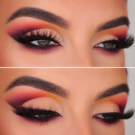 Thanksgiving Makeup, Sunset Makeup, Makeup Pictorial, Beginners Eye Makeup, Cute Eye Makeup, Artist Makeup, Eye Makeup Techniques, Eye Makeup Looks, Eye Makeup Pictures