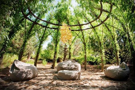 Open Gazebo, Living Willow, Natural Fence, Fencing Ideas, Areas Verdes, Natural Playground, Backyard Playground, Have Inspiration, Natural Building