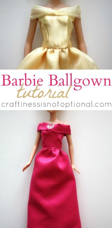 Barbie Ballgown, Barbie Ball Gown, Barbies Dresses, Free Barbie, Barbie Dress Pattern, Barbie Sewing, Sewing Barbie Clothes, Barbie Sewing Patterns, Diy Barbie Clothes