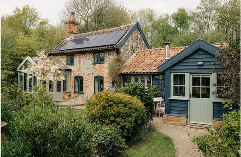 Plank Door, Architecture Renovation, Blue Mosaic Tile, South Facing Garden, Interior Luxury, Stable Door, Outdoor Seating Area, French Windows, Dormer Windows