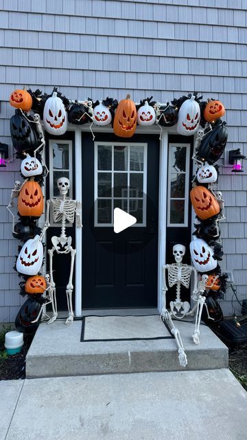 Melissa Fakler on Instagram: "DIY Pumpkin Arch 🎃💀😍✨ LOVE how it turned out! Comment LINK & I’ll send you a DM with everything you need!

Everything is also on my LTK, click the link in my bio to shop ✨

#pumpkins #pumpkinarch #jackolantern #spookyseason #halloween #happyhalloween #halloweendecor #halloweendecorations #diy #diyhalloween 
#halloweendecorating #homedecor #fall #halloweenporch" Diy Pumpkin Arch, Pumpkin Arch, Halloween Porch, Diy Pumpkin, Instagram Diy, Halloween Diy, Jack O Lantern, Click The Link, Happy Halloween