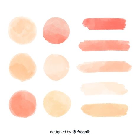 Peach watercolor splash collection Free Vector Elegant Logotype, Girl Holding Balloons, Color Melon, Water Texture, Peach Watercolor, Watercolour Texture Background, Art Essentials, Watercolor Water, Watercolor Logo