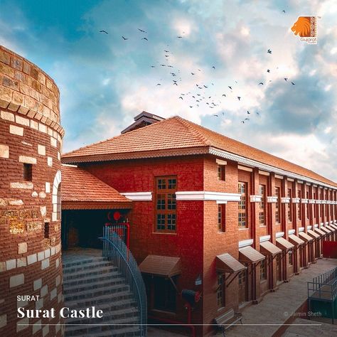 The Surat castle dates back to the 16th century and has played a significant role in the history of the city. The Surat castle dates back to the 16th century and has played a significant role in the history of the city. #Historical #Monument #GujaratTourism Surat Gujarat, Old Fort, Historical Place, 16th Century, The History, Monument, Tourism, The City, Dates