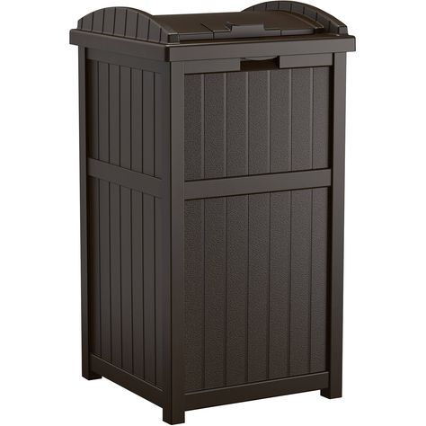 Free 2-day shipping. Buy Suncast 33-Gallon Resin Trash Hideaway with Lid for Backyard, Garden, Patio, Java Brown at Walmart.com Garbage Waste, Patio Cooler, Outdoor Trash Cans, Deck Storage, Trash Containers, Waste Container, Deck Box Storage, Outdoor Backyard, Recycle Trash