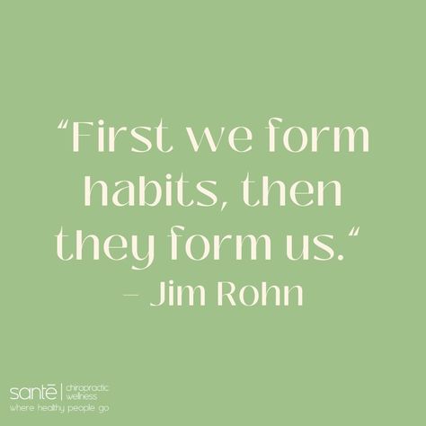 Healthy People, Jim Rohn, Good Habits, Inspiration Quotes, Positive Change, Chiropractic, Positive Mindset, How To Stay Motivated, Positive Thoughts