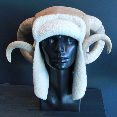 Eaton Nott 'road kill couture' , rams horn hat Horn Hat, Im Sorry Gifts, Rams Horn, Anime Tutorial, Diy Crafts To Do, Robot Concept Art, Art Drawings Sketches Simple, Larp, Drawing People