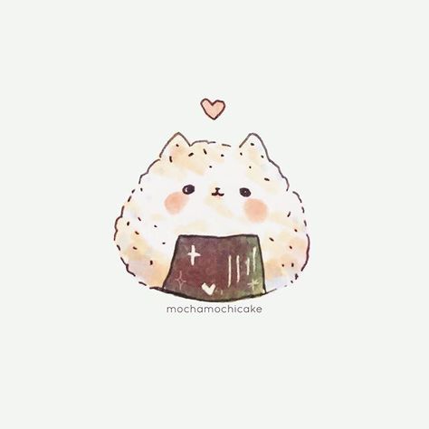 Commissions CLOSED no Instagram: “Kitty rice ball 🍙 😊 - - - - ⭐️ Interested in commissions? Check highlights for more details! Feel free to DM me if you have any questions…” My Favorite Food, 귀여운 음식 그림, Art Doodles, Rice Ball, Stickers Kawaii, Kawaii Illustration, Cute Food Drawings, Cute Food Art, Cute Animal Drawings Kawaii