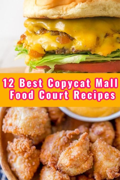 Food Court Recipes, Best Copycat Recipes, Mcdonalds Recipes, Auntie Anne, Copycat Food, Prudent Penny Pincher, Mall Food Court, In N Out Burger, Orange Julius