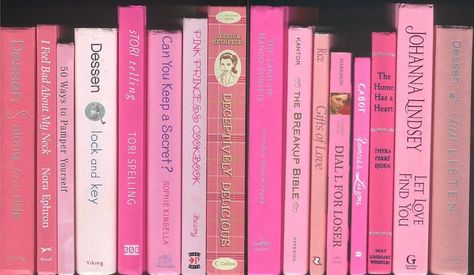 Pink Library Aesthetic, Pink Books Aesthetic, Pink Library, Deceptively Delicious, Book Gif, Notion Ideas, Pink Academia, Pink Ideas, Barbie Aesthetic