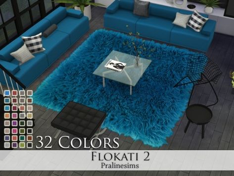 The Sims Resource: Flokati 2 rugs by Pralinesims • Sims 4 Downloads Sims 4 Cc Furniture Living Rooms, Mods Sims 4, Die Sims 4, Sims 4 Bedroom, Free Sims 4, The Sims 4 Packs, Sims 4 Expansions, Sims 4 Cc Folder, Free Sims